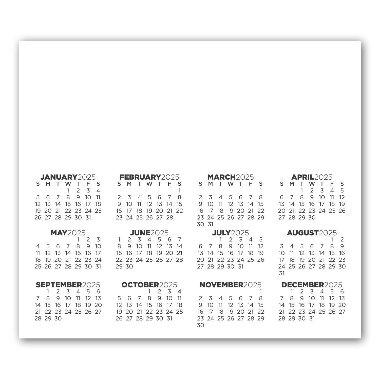 Calendar Sq Crnr Magnet 3-13/32 x 3-29/32 1
