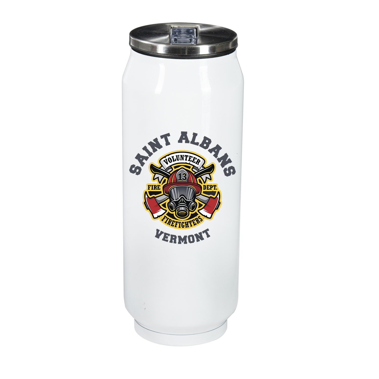 17 oz Vacuum Can with Straw 1