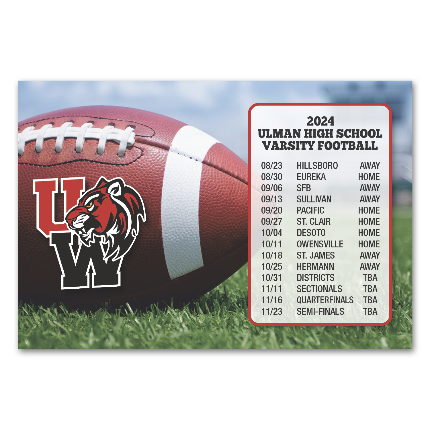 Schedule Magnet 4 x 5-7/8 1