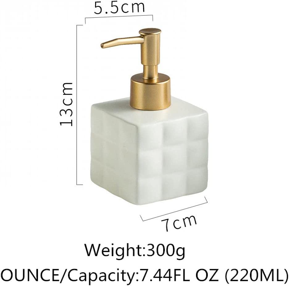 Ceramic Hand Soap Dispenser Lotion Dispenser Countertop Soap Dispensers for Hotel Bathroom 1
