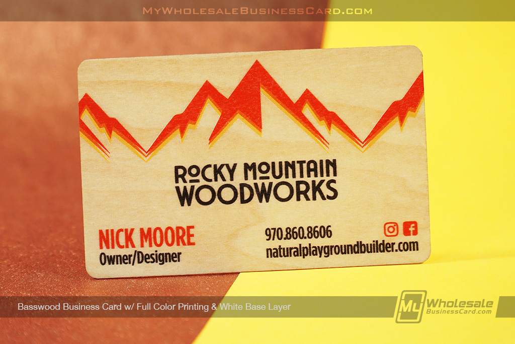 24 Hour Wood Business Cards 1