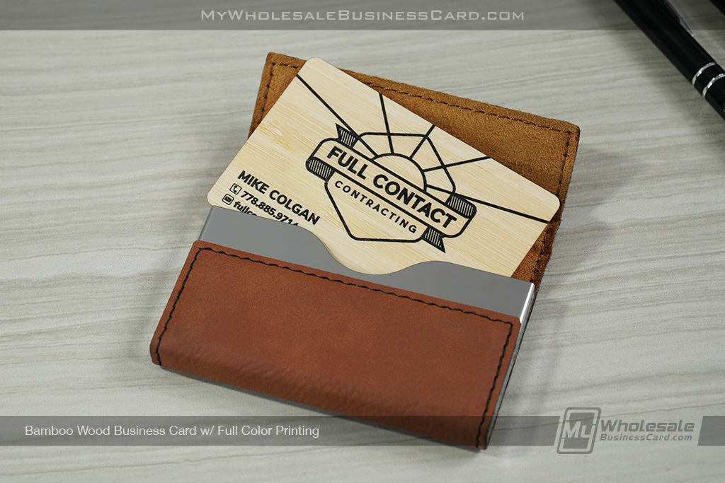 24 Hour Wood Business Cards 1