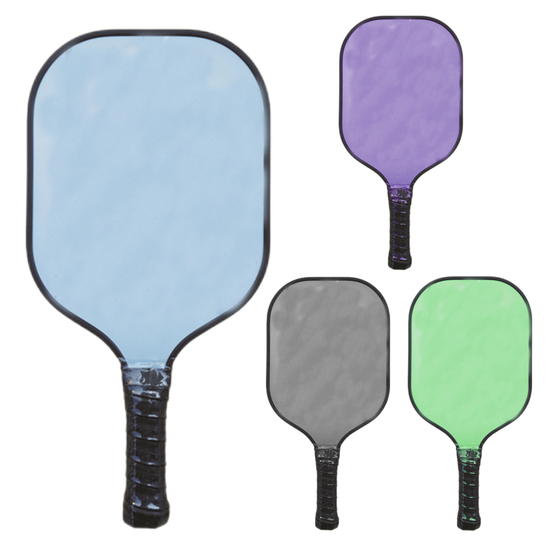Glass Fibre Pickleball Paddle Set (15.5" X 7.9") 1