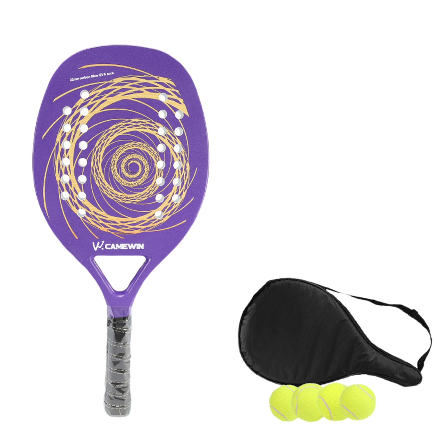 Carbon Fiber Pickleball Paddles W/ Carrying Bag 1