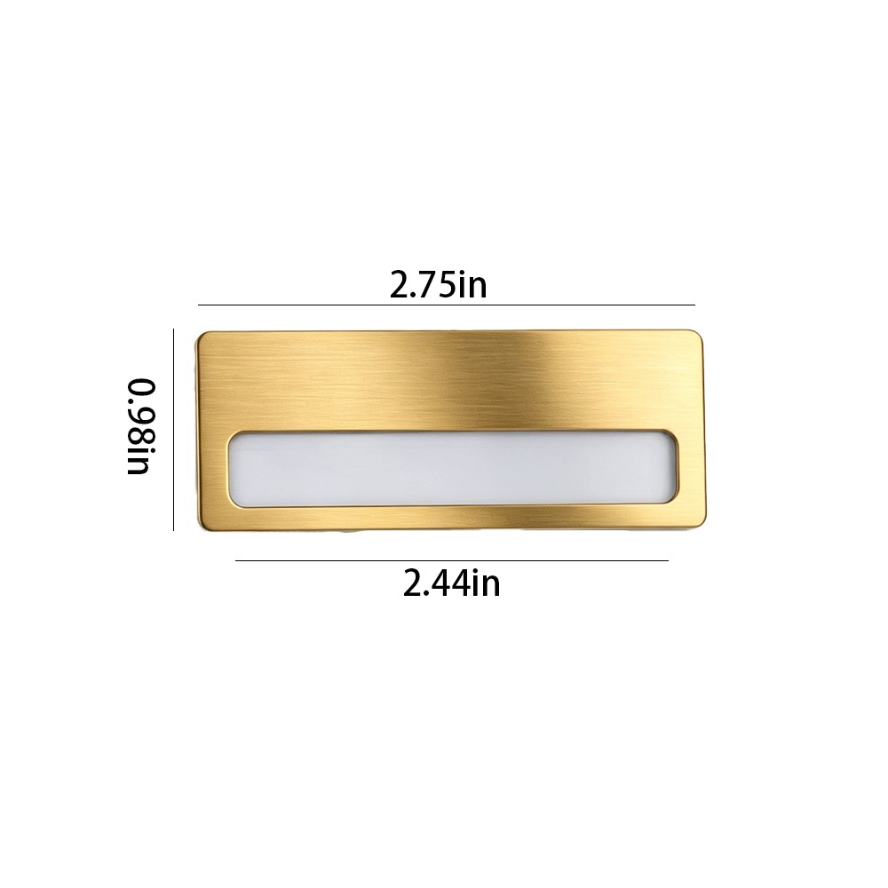 Erasable Replaceable Stainless Steel Name Tag W/ Magnet 1