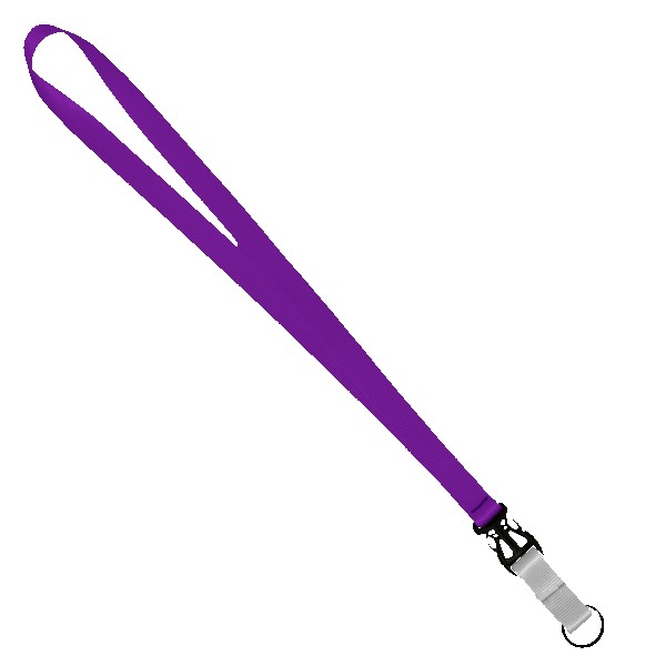3/4" Multi color (Top and bottom) Nylon Lanyard with Plastic Slide Buckle R 1