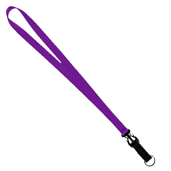 3/4" Multi color (Top and bottom) Nylon Lanyard with Plastic Slide Buckle R 1