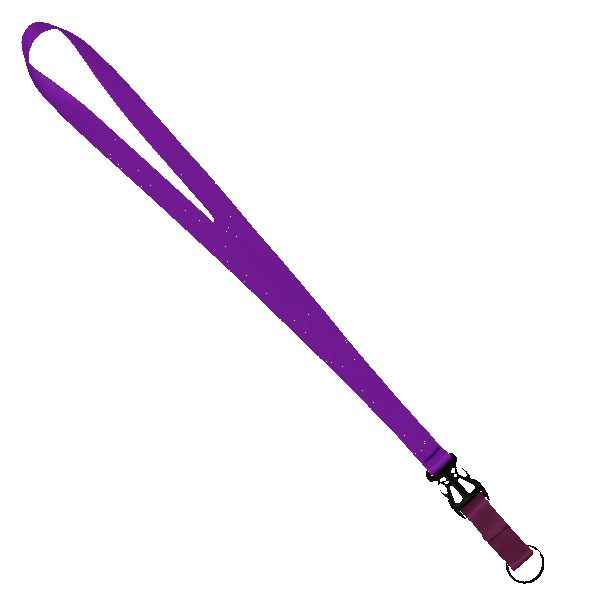 3/4" Multi color (Top and bottom) Nylon Lanyard with Plastic Slide Buckle R 1