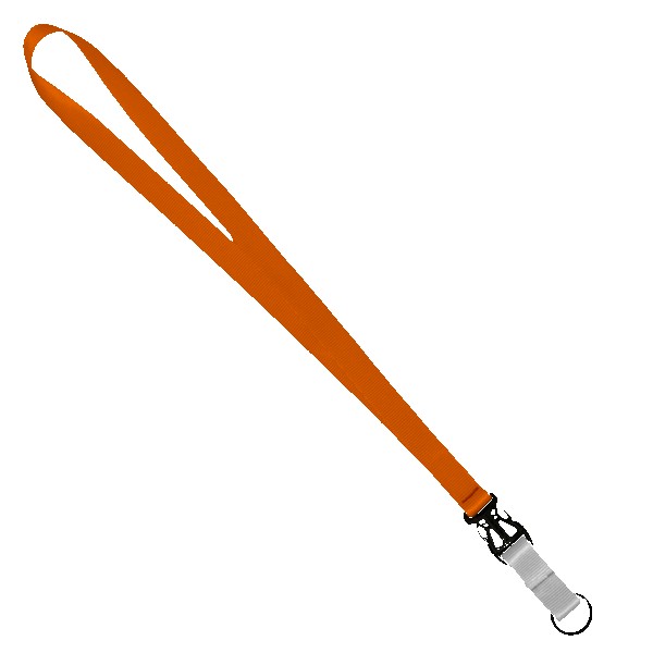 3/4" Multi color (Top and bottom) Nylon Lanyard with Plastic Slide Buckle R 1