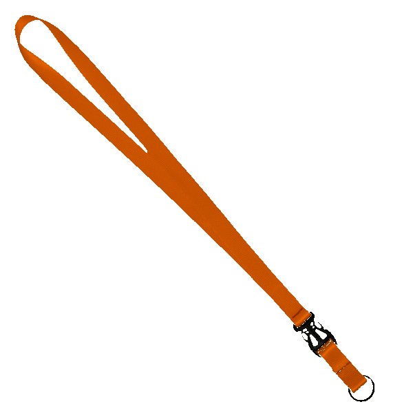 3/4" Multi color (Top and bottom) Nylon Lanyard with Plastic Slide Buckle R 1