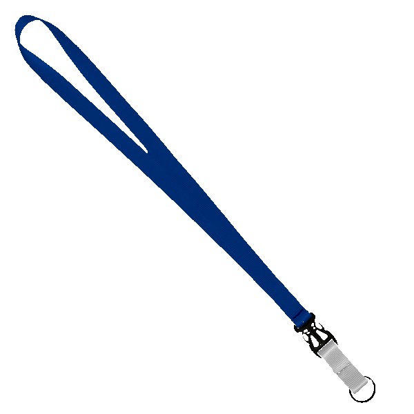 3/4" Multi color (Top and bottom) Nylon Lanyard with Plastic Slide Buckle R 1