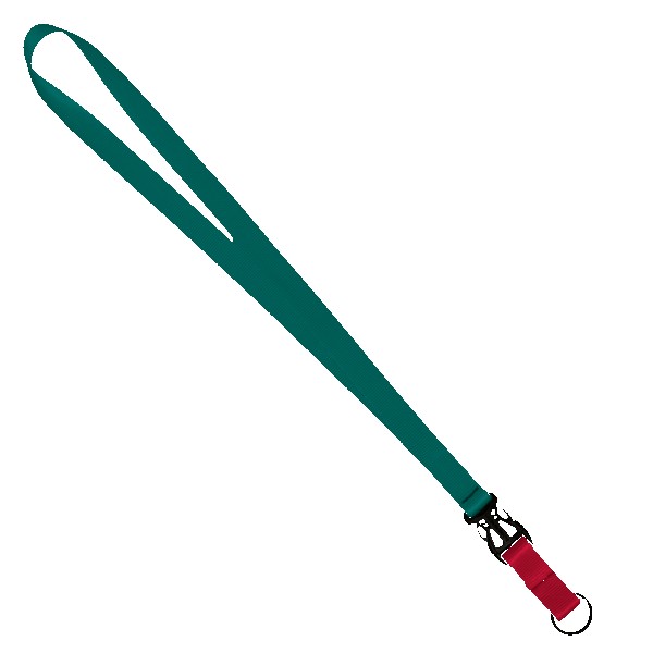3/4" Multi color (Top and bottom) Nylon Lanyard with Plastic Slide Buckle R 1