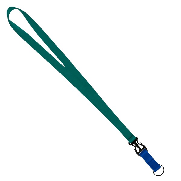 3/4" Multi color (Top and bottom) Nylon Lanyard with Plastic Slide Buckle R 1
