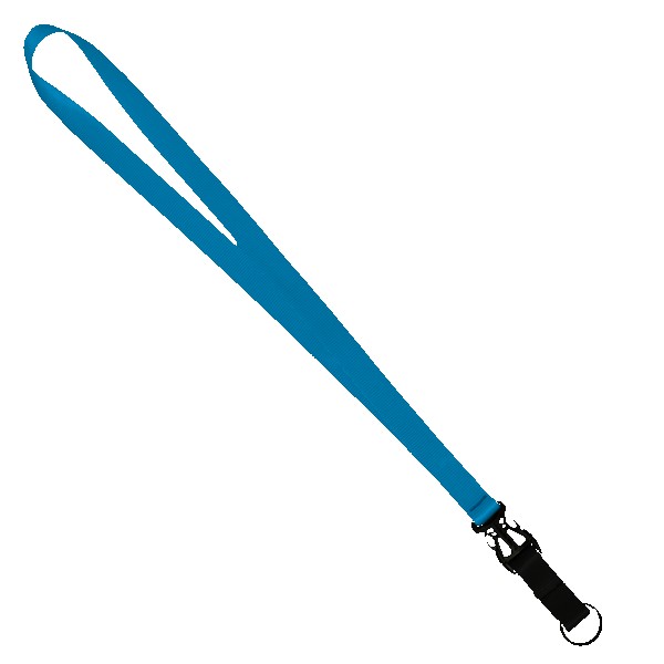 3/4" Multi color (Top and bottom) Nylon Lanyard with Plastic Slide Buckle R 1