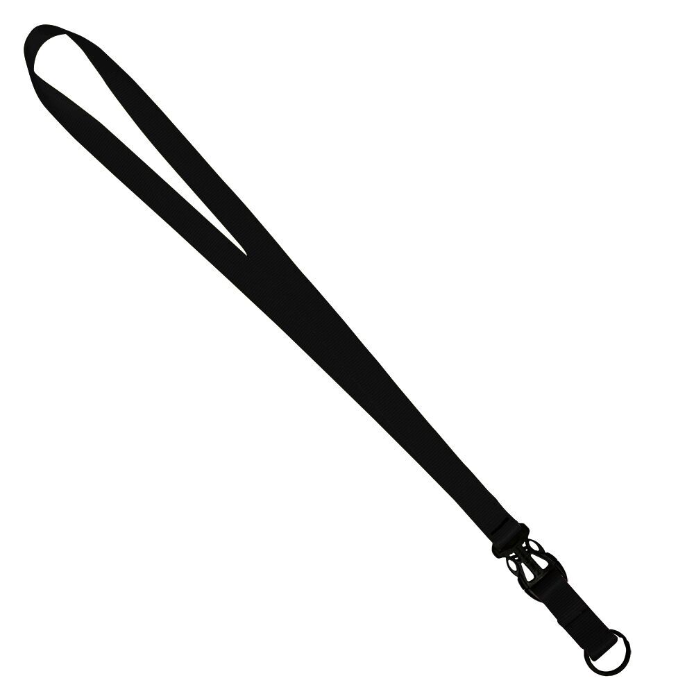 3/4" Multi color (Top and bottom) Nylon Lanyard with Plastic Slide Buckle R 1