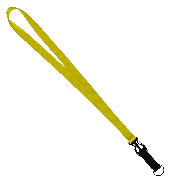 3/4" Multi color (Top and bottom) Nylon Lanyard with Plastic Slide Buckle R 1