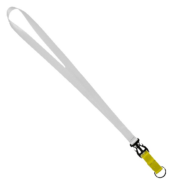 3/4" Multi color (Top and bottom) Nylon Lanyard with Plastic Slide Buckle R 1