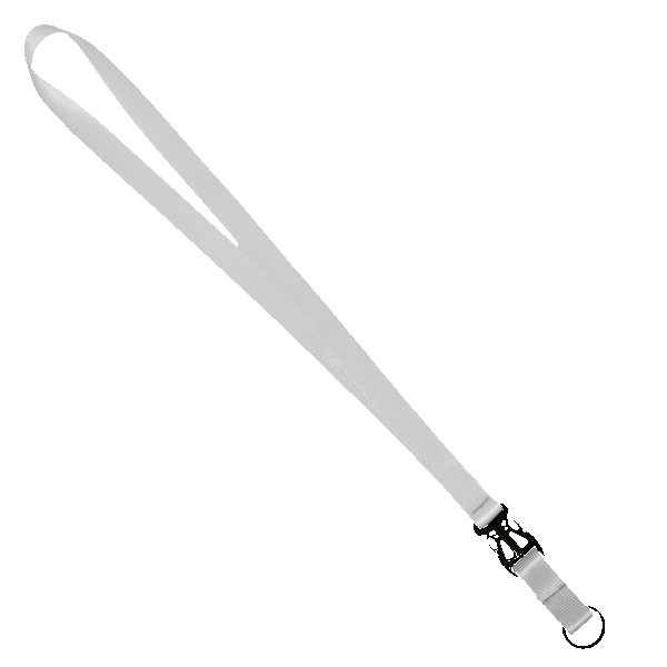 3/4" Multi color (Top and bottom) Nylon Lanyard with Plastic Slide Buckle R 1