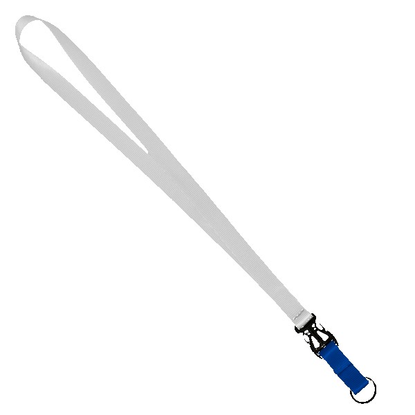 3/4" Multi color (Top and bottom) Nylon Lanyard with Plastic Slide Buckle R 1