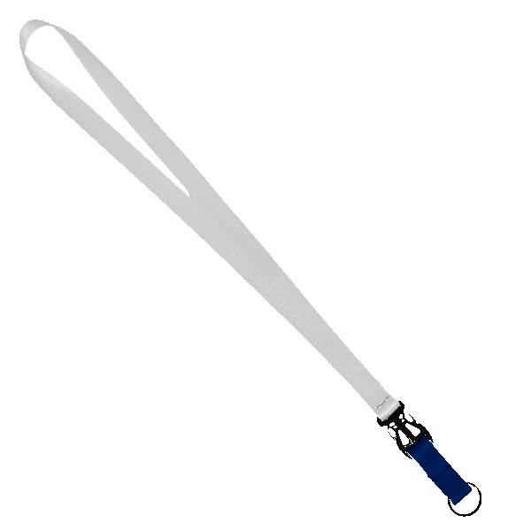 3/4" Multi color (Top and bottom) Nylon Lanyard with Plastic Slide Buckle R 1