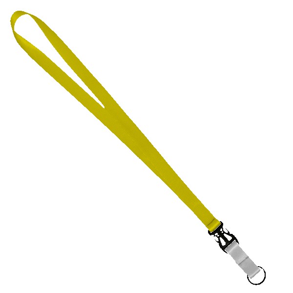 3/4" Multi color (Top and bottom) Nylon Lanyard with Plastic Slide Buckle R 1