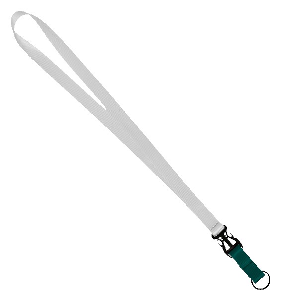 3/4" Multi color (Top and bottom) Nylon Lanyard with Plastic Slide Buckle R 1
