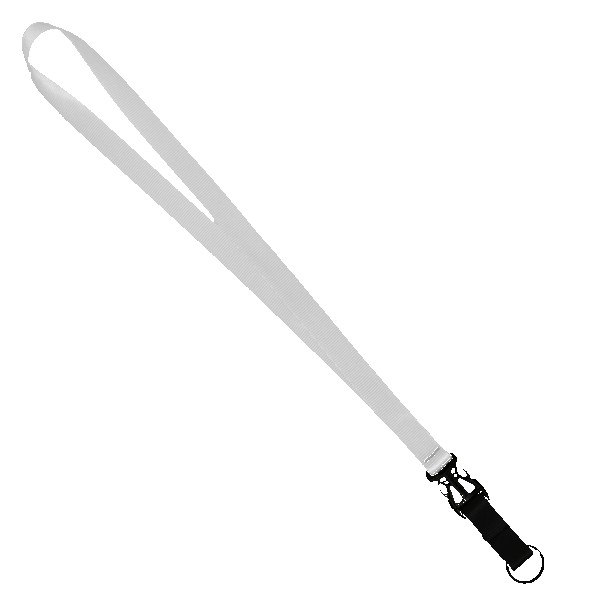 3/4" Multi color (Top and bottom) Nylon Lanyard with Plastic Slide Buckle R 1