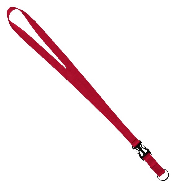 3/4" Multi color (Top and bottom) Nylon Lanyard with Plastic Slide Buckle R 1