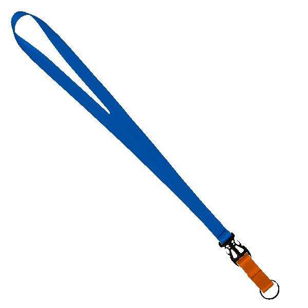 3/4" Multi color (Top and bottom) Nylon Lanyard with Plastic Slide Buckle R 1