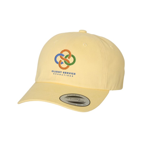 Yupoong 6245PT Peached Cotton Twill Dad Cap 1