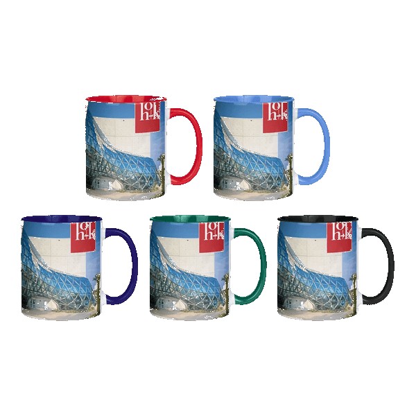 Barcelona 11oz Two Tone Mugs-Inner Handle color 1 Barcelona 11oz Two Tone Mugs-Inner Handle color 1