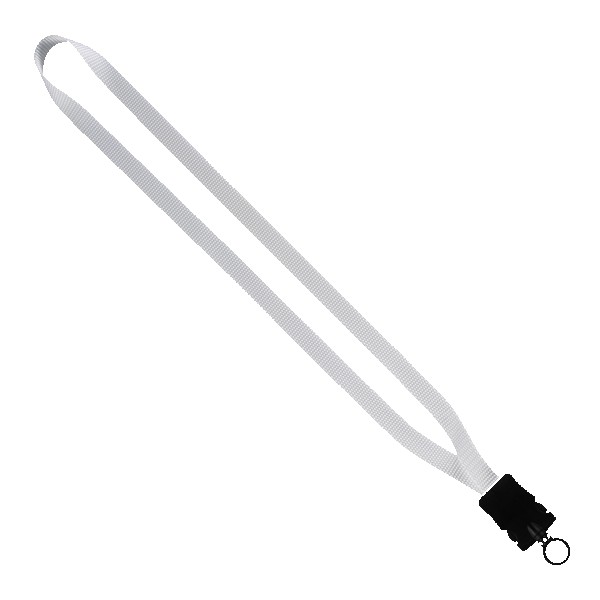 1/2" Smooth Nylon Lanyard with Snap-Buckle Release & O-Ring 1