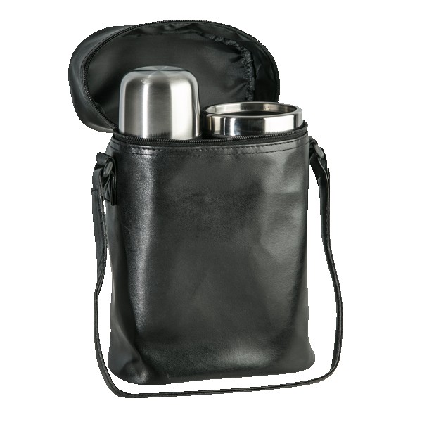 Leatherette Tumbler/ Vacuum Bottle Set 1