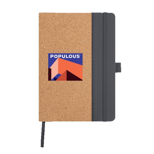Hickory Cork & Recycled PU Notebook 1