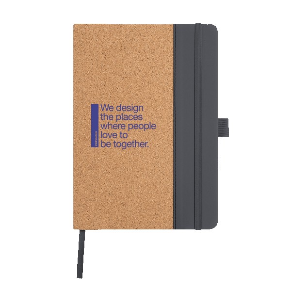 Hickory Cork & Recycled PU Notebook 1