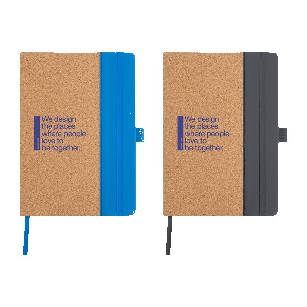 Hickory Cork & Recycled PU Notebook 1