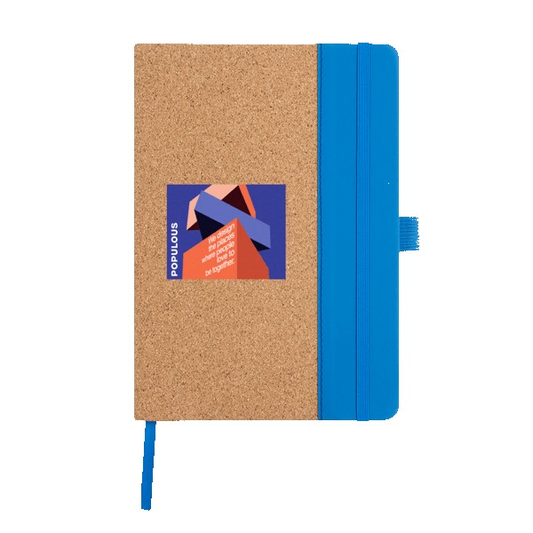 Hickory Cork & Recycled PU Notebook 1