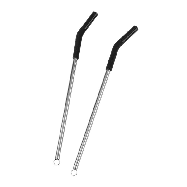 Reusable Stainless Steel Two Straw Set 1