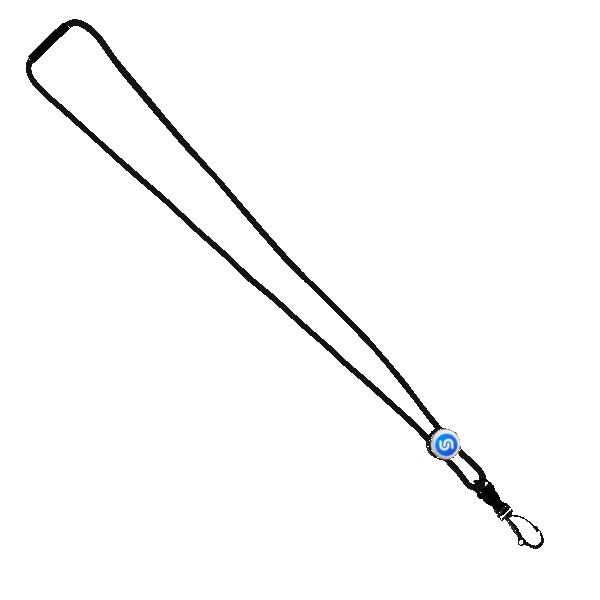 3/16" Nylon Cord Lanyard with Snap-Buckle Release, Standard O-Ring & Slider 1
