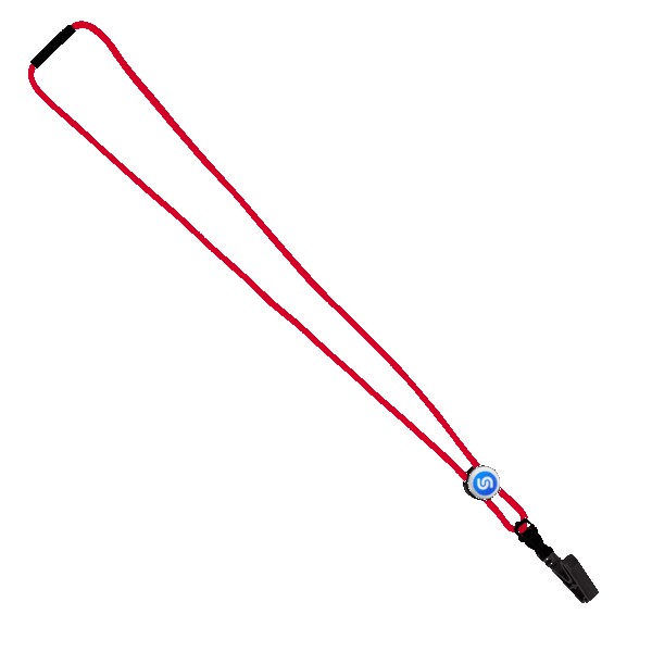 3/16" Nylon Cord Lanyard with Snap-Buckle Release, Standard O-Ring & Slider 1