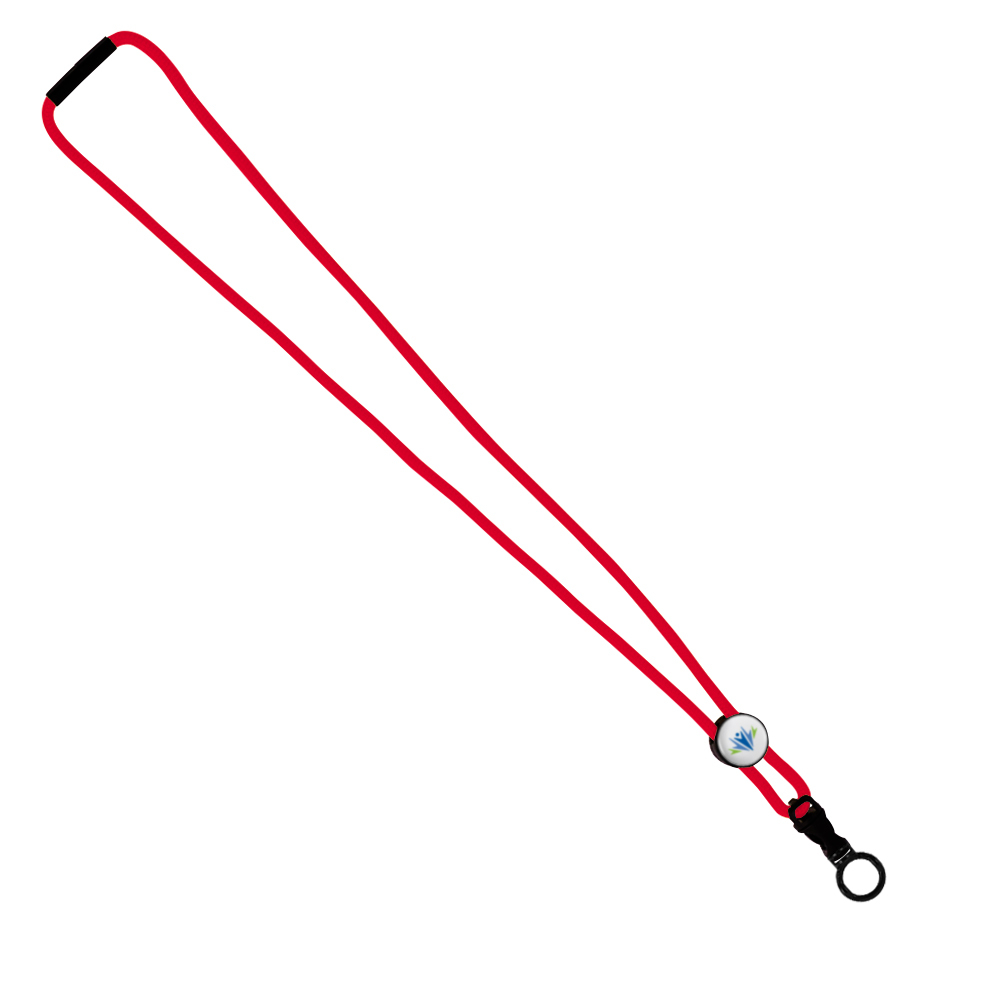 3/16" Nylon Cord Lanyard with Snap-Buckle Release, Standard O-Ring & Slider 1
