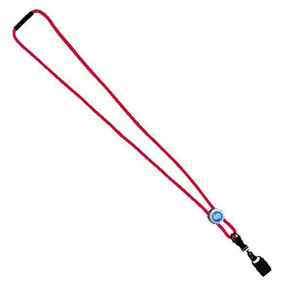 3/16" Nylon Cord Lanyard with Snap-Buckle Release, Standard O-Ring & Slider 1