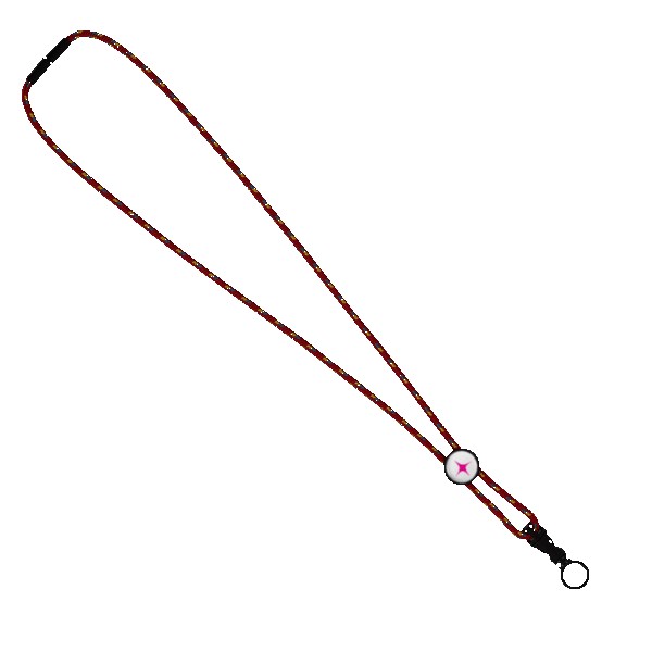 3/16" Nylon Cord Lanyard with Snap-Buckle Release, Standard O-Ring & Slider 1