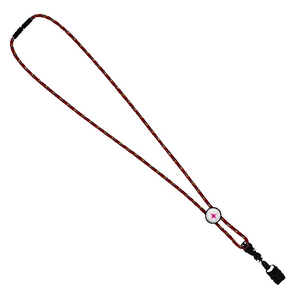 3/16" Nylon Cord Lanyard with Snap-Buckle Release, Standard O-Ring & Slider 1