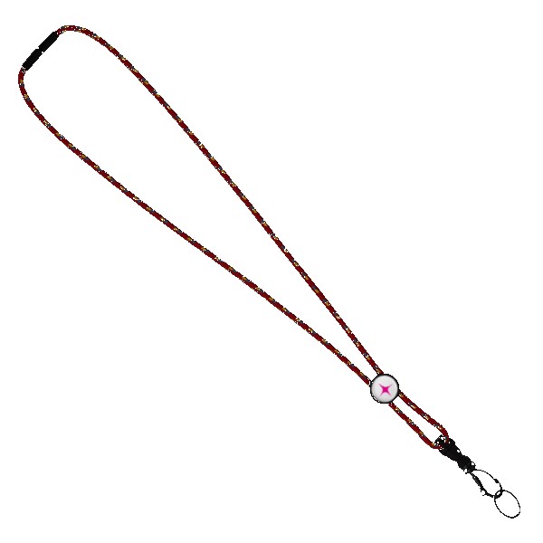 3/16" Nylon Cord Lanyard with Snap-Buckle Release, Standard O-Ring & Slider 1