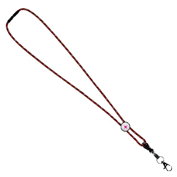 3/16" Nylon Cord Lanyard with Snap-Buckle Release, Standard O-Ring & Slider 1