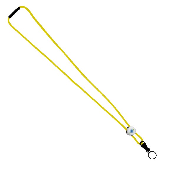 3/16" Nylon Cord Lanyard with Snap-Buckle Release, Standard O-Ring & Slider 1