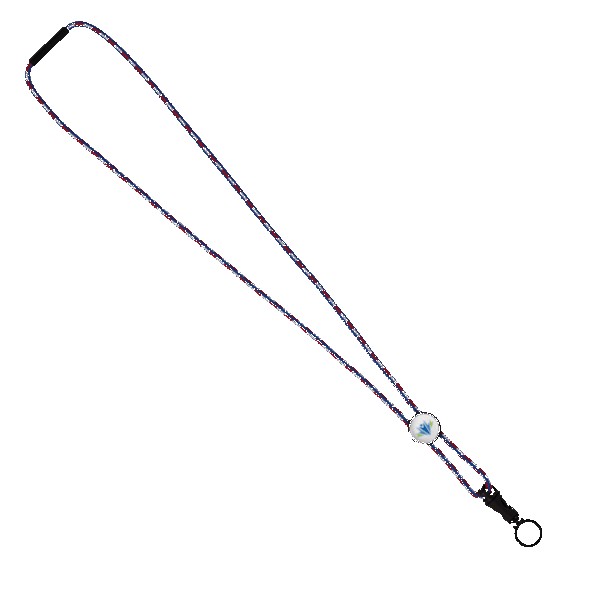 3/16" Nylon Cord Lanyard with Snap-Buckle Release, Standard O-Ring & Slider 1