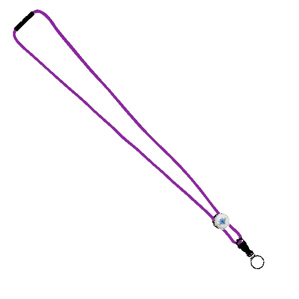 3/16" Nylon Cord Lanyard with Snap-Buckle Release, Standard O-Ring & Slider 1