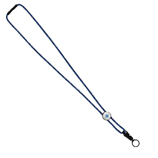 3/16" Nylon Cord Lanyard with Snap-Buckle Release, Standard O-Ring & Slider 1